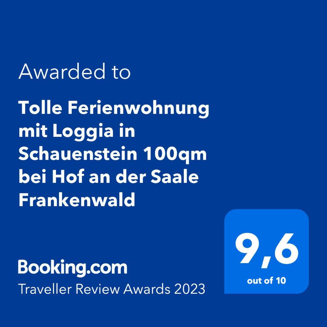 Tolle Ferienwohnung Mit Loggia In Schauenstein 100Qm Bei Hof An Der Saale Frankenwald Ngoại thất bức ảnh